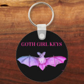  Gothic Bat Sleutelhanger (Voorkant)