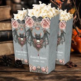 Gothic Bat Wedding Popcorn Box Bedankdoosjes