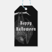 Gothic Bats Happy Halloween Party Cadeaulabel (Voorkant)