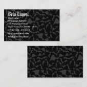 Gothic Bats Vampire Pattern Visitekaartje (Voorkant / Achterkant)