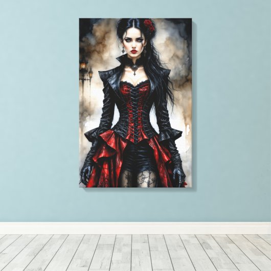 Gothic Beauty Canvas Afdruk (Insitu (Houten vloer))