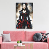 Gothic Beauty Canvas Afdruk (Insitu (Woonkamer))