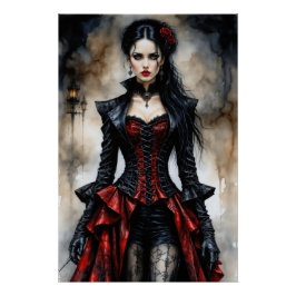 Gothic Beauty Perfect Poster