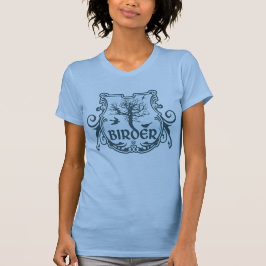 Gothic Birder Shield T-shirt (Voorkant)