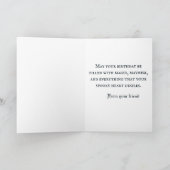 Gothic Birthday Kaart - Spooky Castle Birthday Cak (Binnen)