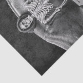 Gothic  Black and White Skeleton Tissuepapier (Detail)