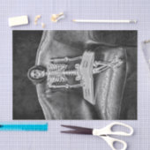 Gothic  Black and White Skeleton Tissuepapier (Craft)