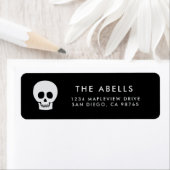 Gothic Black and White Skull Etiket (Insitu)