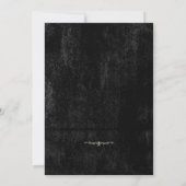 Gothic black barok save the date (Achterkant)
