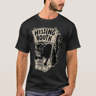 Gothic Black Cat HissingBooth voor kattenmomen en  T-shirt