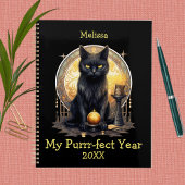 Gothic Black Cat Planner