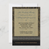 Gothic Black Crow Medium Invitation Kaart (Achterkant)