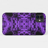 Gothic Black en Paars design. Case-Mate iPhone Case (Achterkant (horizontaal))