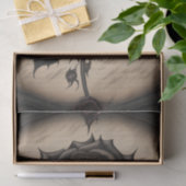 Gothic Black Flower Decoupage paper Tissuepapier (Geschenk)