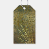 Gothic Black & Gold Skull Halloween Party Cadeaulabel (Achterkant)