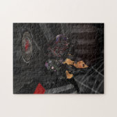 Gothic Black Heart Puzzel Legpuzzel (Horizontaal)