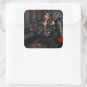 Gothic Black Heart Stickers (Tas)