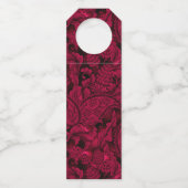 Gothic Black Lace & Satin Wedding ID866 Flessenhanger (Achterkant)