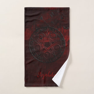 Gothic Black Magic Seals Bad Handdoek