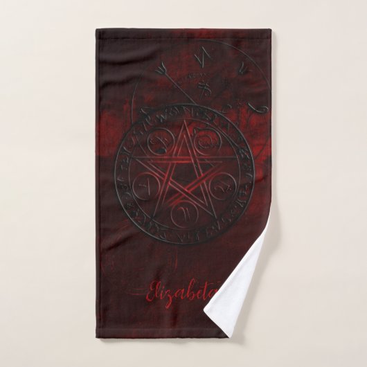 Gothic Black Magic Seals Bad Handdoek (Handdoek)
