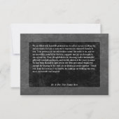 Gothic Black Raven & Black Rozen Bruiloft Bedankkaart (Achterkant)