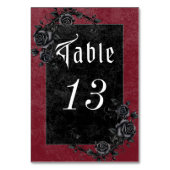 Gothic Black Raven & Rozen Wijnbruiloft Kaart (Voorkant)