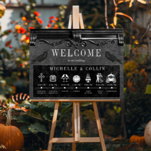 Gothic Black Ravens Orde van Evenementen Huwelijk Poster