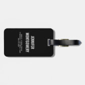 Gothic Black Roos Driving Blood Macabre Bagagelabel (Achterkant horizontaal)