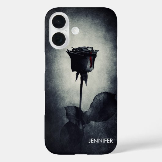 Gothic Black Roos Driving Blood Macabre Case-Mate iPhone Case (Achterkant)
