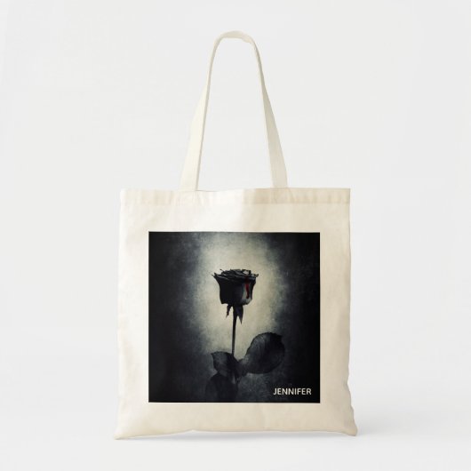 Gothic Black Roos Driving Blood Macabre Tote Bag (Voorkant)
