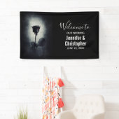 Gothic Black Roos Driving Blood Macabre Wedding Spandoek (Insitu)