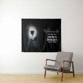 Gothic Black Roos Driving Blood Macabre Wedding Wandkleed (In Situ (horizontaal))