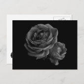 Gothic Black Rozen Briefkaart (Voorkant / Achterkant)