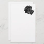 Gothic Black Rozen Briefpapier (Voorkant / Achterkant)