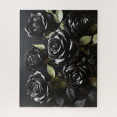 Gothic Black Rozen Legpuzzel (Verticaal)