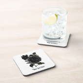  Gothic Black Rozen op maat Bier Onderzetter (Rechterzijde)