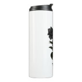 Gothic Black Rozen op maat Thermosbeker (Gedraaid links)