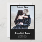 Gothic Black Save the Date (Voorkant)