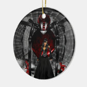 Gothic Black Spider Ronde Ornament (Links)