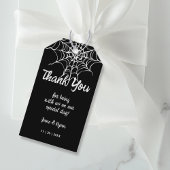 Gothic Black Spooky HalloWedding Favor Gift Label Cadeaulabel