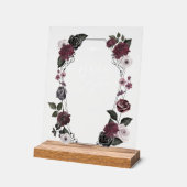 Gothic Black Waterverf Bloemenboeken voor Baby Acryl Bord (Hoek)