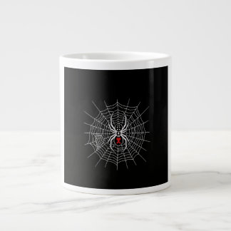 Gothic Black Widow Spinnenhart Web Vintage Estheti Extra Grote Beker
