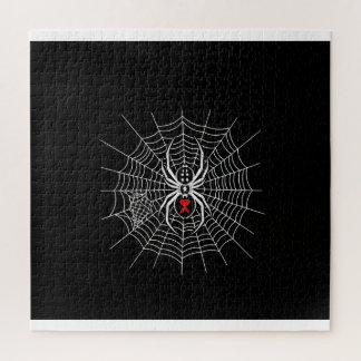 Gothic Black Widow Spinnenhart Web Vintage Estheti Legpuzzel