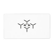 Gothic Blade Pattern Label (Voorkant)