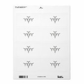 Gothic Blade Pattern Label (Full Sheet)