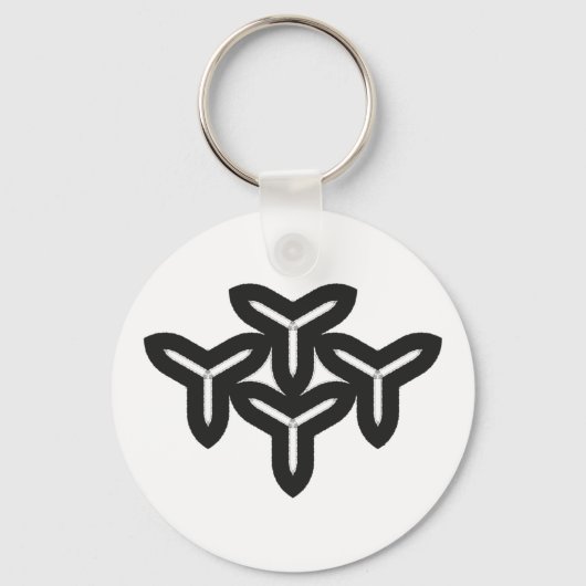 Gothic Blades Pattern-Sleutelhanger Sleutelhanger (Voorkant)