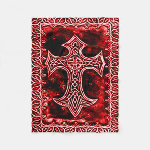 Gothic Blood Symbol Fleece Deken
