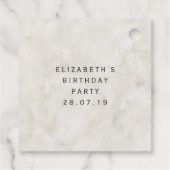  Gothic Blue Gemstone Key Bedankjes Labels (Achterkant)