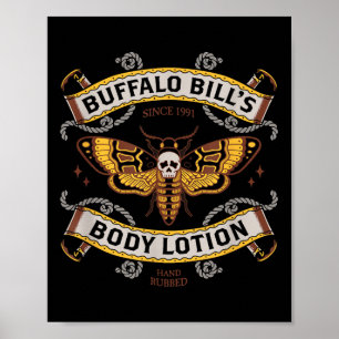Gothic Body Lotion - Dood Hoofd Moth -  Tatt Poster