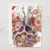 Gothic  Boho Anatomisch Hart Vrijgezellenfeest Kaart (Achterkant)